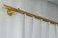 Interstil Duett Gardinenstange zur Wandmontage nach Maß – in Messing