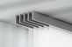 Interstil F1 Schiebevorhangschiene Decke 5-läufig – in Aluminium