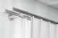 Interstil Metro 2-läufige Vorhangstange zur Wandmontage  – in Aluminium