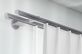 Interstil Metro 2-läufige Vorhangstange zur Wandmontage  – in Edelstahl