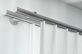 Interstil Modus 2-läufig - Doppelte Vorhangstange  – in Aluminium