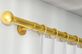 Interstil Palace einläufige Gardinenstange zur Wandmontage – in Messing