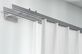 Interstil Phantom 1- 2läufig - Vorhangstange zur Wandmontage – in Aluminium