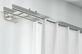 Interstil Phantom 1- 2läufig - Vorhangstange zur Wandmontage – in Chrom