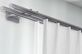 Interstil Phantom 20 - runde Vorhangschiene 2-läufig – in Edelstahl