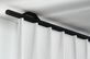 Interstil Quantum 20 1-läufig - Deckenschiene auf Maß  – in Schwarz
