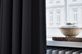 Thermovorhang - Energiesparvorhang nach Maß – mit Vorhang in Schwarz