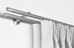 Interstil Didakt 2-läufig preiswert kaufen - Runde Vorhangstange – mit Vorhang in Aluminium