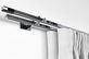 Interstil Phantom 3 - 2 läufige Vorhangstange zur Wandmontage – mit Vorhang in Chrom