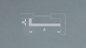 Gehrungsschnitt (Eckverbindung für 2-läufige Vorhangschienen) – in Weiß