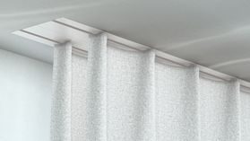 Silent Gliss SG 6244 2-läufige Vorhangschiene zum Einnuten – in Weiß