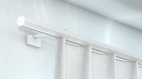 Silent Gliss SG 6815 Gardinenschienen Set zur Wandmontage – in Weiß