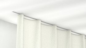 Modell 400 1-läufige Einputzschiene – in Weiß