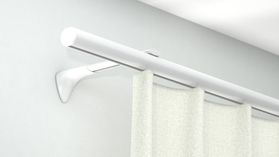 Modell 440 Innenlaufstange mit Universalträger 180mm Länge – in Weiß