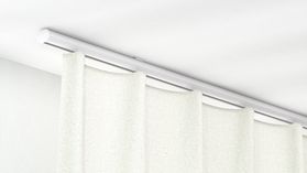 Modell 440 Rundrohrschiene zur Deckenmontage – in Weiß