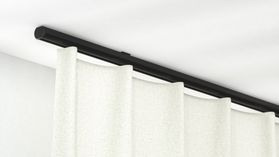 Modell 4401 Rundrohrschiene in Schwarz – in Schwarz