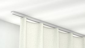 Modell 850 Vorhangschiene zur Schnellmontage – in Weiß