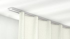 Modell 877 Verdunkelungsvorhang Schiene zur Deckenmontage – in Weiß