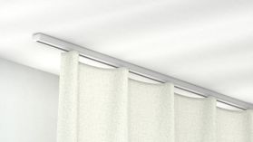 Modell 887 Flachschleuderschiene zur Schnellmontage – in Weiß