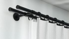 Interstil Basis doppelläufig mit passenden Trägern und Ringen – in Schwarz