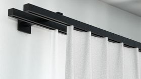 Interstil Compact 3 2-läufig mit passenden Trägern und Gleitern – in Schwarz