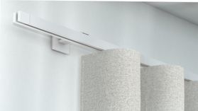 Interstil Concept 3 1-läufig mit passenden Trägern und Gleitern – in Weiß