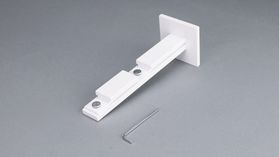 Interstil - Doppelträger 20 mm quadratisch – Zubehör in Weiß