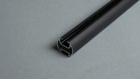 Interstil - Innenlaufprofil 25 mm rund – in Schwarz
