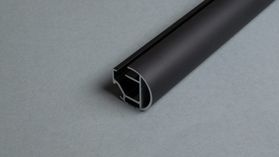 Interstil - Innenlaufprofil 30 mm rund – in Schwarz