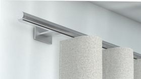 Interstil Vorhangschiene Lee 1 1-läufig inklusive Zubehör – in Aluminium