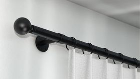 Interstil Lexington: Stange für Gardinen mit Ringen – in Schwarz