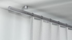 Interstil Meteor Gardinenstange zur Deckenmontage – in Edelstahl