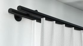 Interstil Modus 2-läufig mit passenden Trägern und Gleitern – in Schwarz