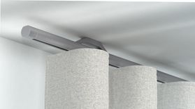 Interstil Novum.25W 1-läufig mit passenden Trägern und Gleitern – in Edelstahl