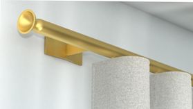 Interstil Phantasie 2 1-läufig mit passenden Trägern und Gleitern – in Messing