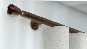 Interstil Poesie 1 1-läufig mit passenden Trägern und Gleitern – in Bronze