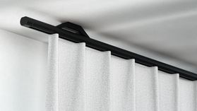 Interstil Quantum 20 1-läufig mit passenden Trägern und Gleitern – in Schwarz