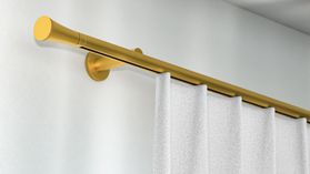 Interstil Quintett 1-läufig mit passenden Trägern und Gleitern – in Messing