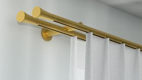 Interstil Quintett 2-läufig mit passenden Trägern und Gleitern – in Messing