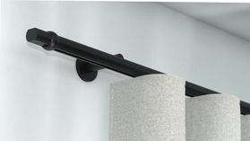 Interstil Radius 1-läufig mit passenden Trägern und Gleitern – in Schwarz