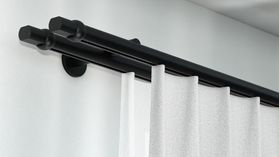 Interstil Radius 2-läufig mit passenden Trägern und Gleitern – in Schwarz