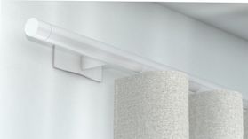 Interstil Sympathie 2 1-läufig mit passenden Trägern und Gleitern – in Weiß