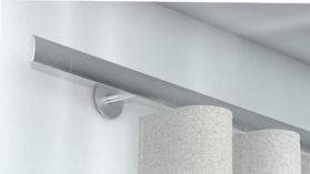 Interstil Trim.2 Vorhangschiene 1-läufig aus Alu inklusive Zubehör – in Aluminium