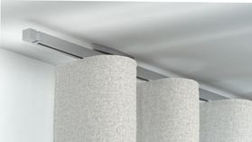 Interstil Votum 1 Quadratische Vorhangstange mit Innenlauf – in Aluminium