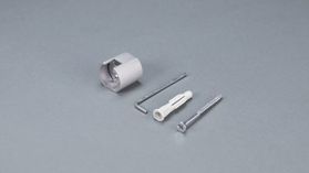 Interstil - Wandlager Innenlaufprofil 20 mm rund – Zubehör in Aluminium