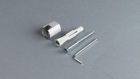 Interstil - Wandlager Innenlaufprofil 16 mm rund – Zubehör in Aluminium