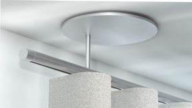 Interstil Zenit.25W Wave Vorhangstange mit Innenlauf 1-läufig – in Aluminium