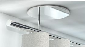 Interstil Zenit 30 1-läufig mit passenden Trägern und Gleitern – in Chrom