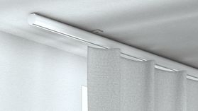 SG1015: Runde Gardinenschiene nach Maß – in Weiß