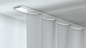 Silent Gliss SG 1032 zur doppelläufige Deckenschiene – in Weiß